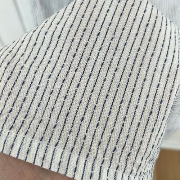 A New Day Target Women Shirt Dress 3/4 Sleeve Blue Preppy Coastal Cotton Size XL - Picture 2 of 8